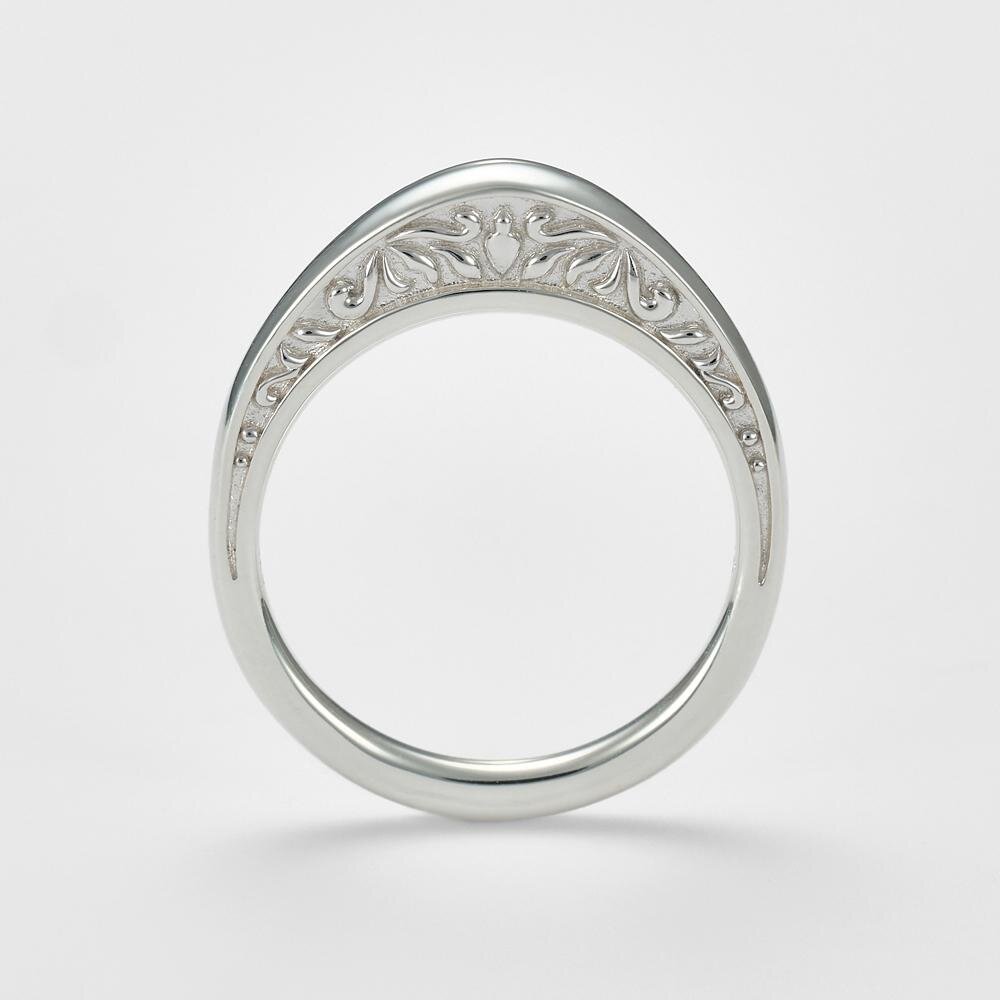 アガット“重ね着け”が楽しい新作リング、側面に見える透かし模様や澄ん