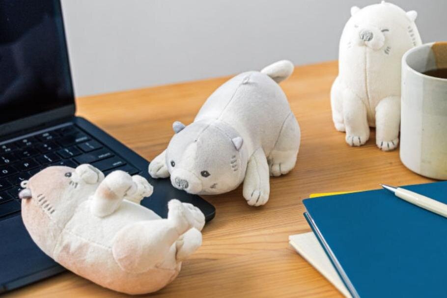 長沢蘆雪の子犬が“もちもち”マスコットに！あおむけ・ふせなど3種類