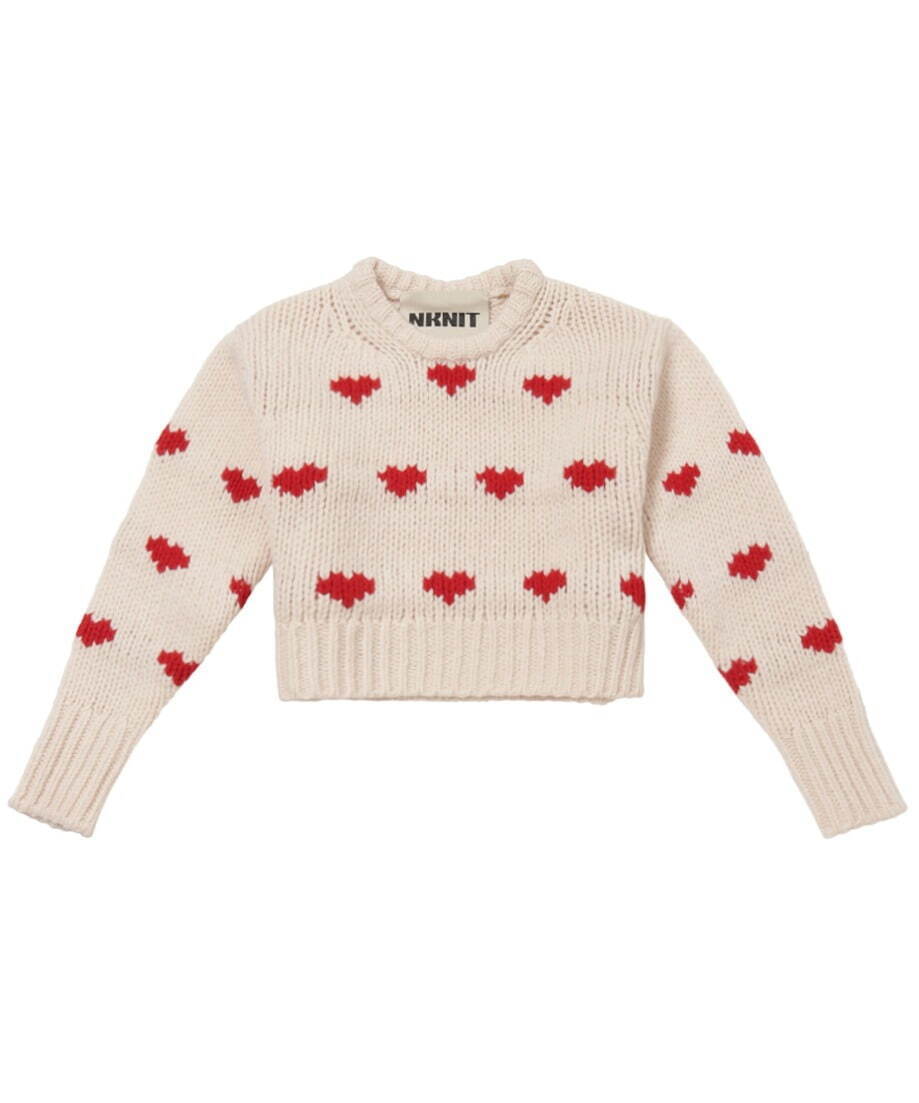 ニットブランド「ンニット」“ハート柄”や装飾付き限定ニットなど
