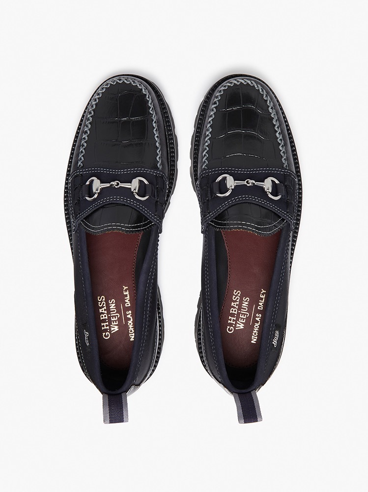 ニコラス デイリー×ジー・エイチ・バス“ホースビット付き”ローファー