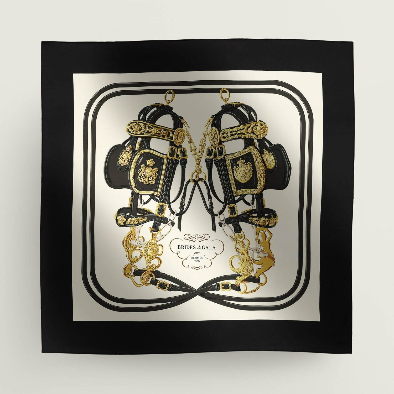 エルメスのスカーフ「カレ 90」2024年春の新作、“絡み合う馬具”や“恋の