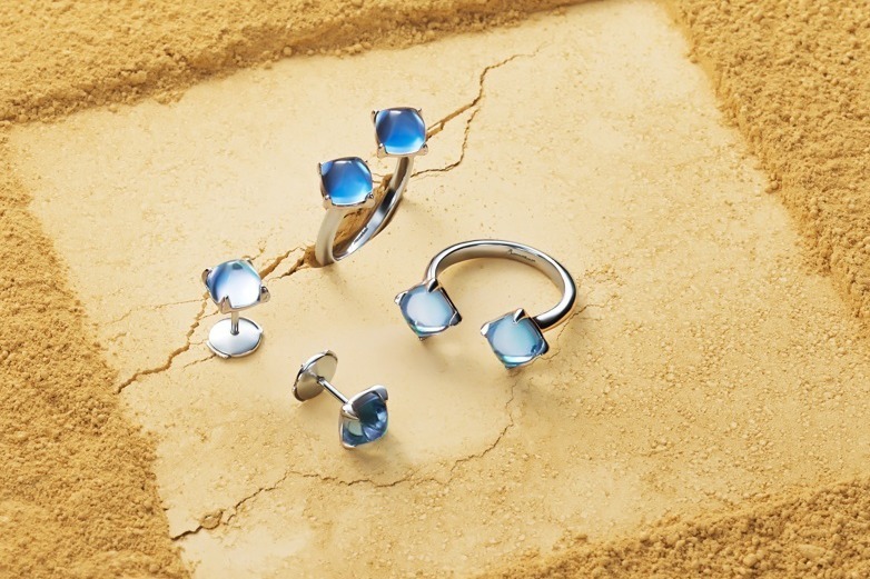 バカラ24年夏ジュエリー、ミニマルピラミッド型ピアス＆“神秘的に輝く