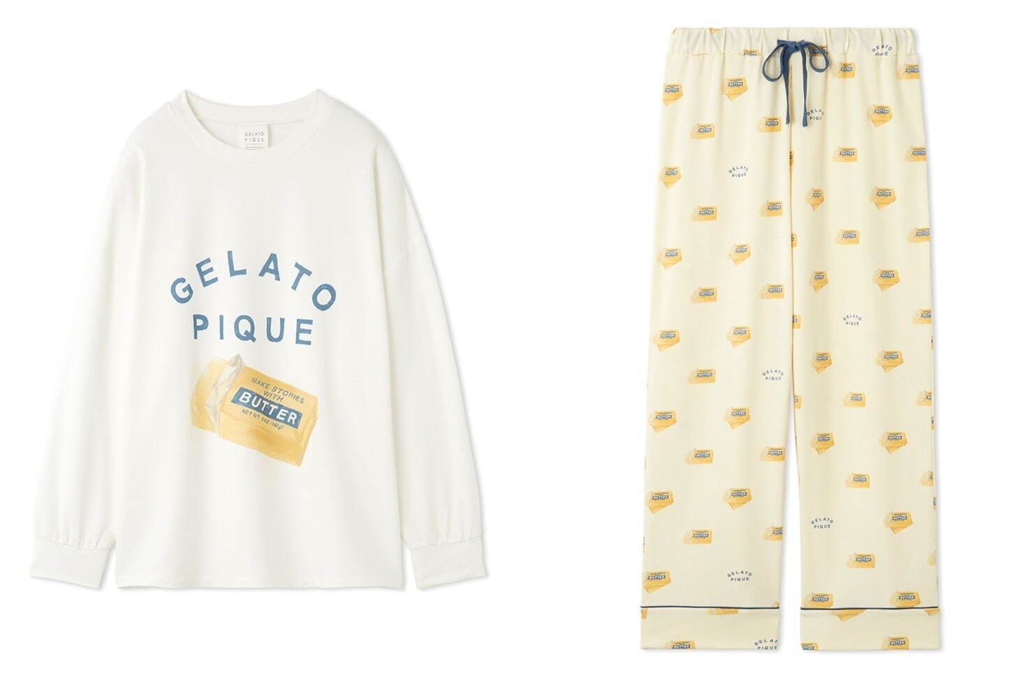 ジェラート ピケ「バター＆アップルパイ」ルームウェア、“まるでパイ