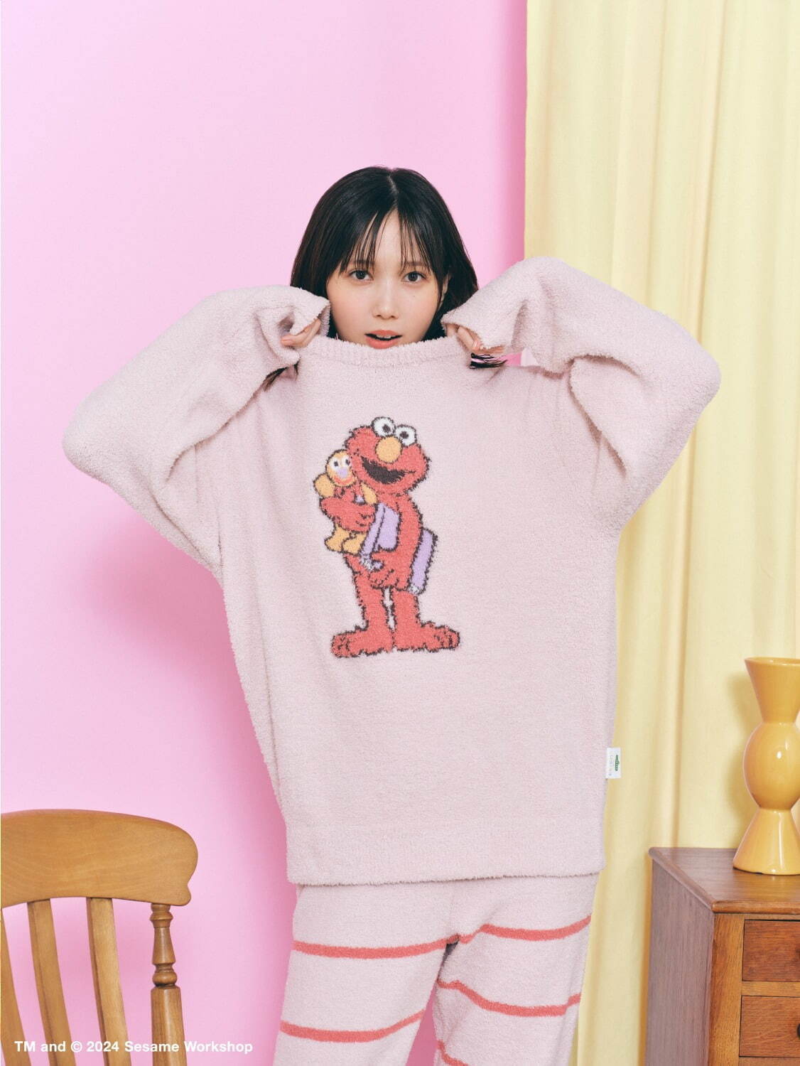 ジェラート ピケ「セサミストリート」ルームウェア、“気分はエルモ