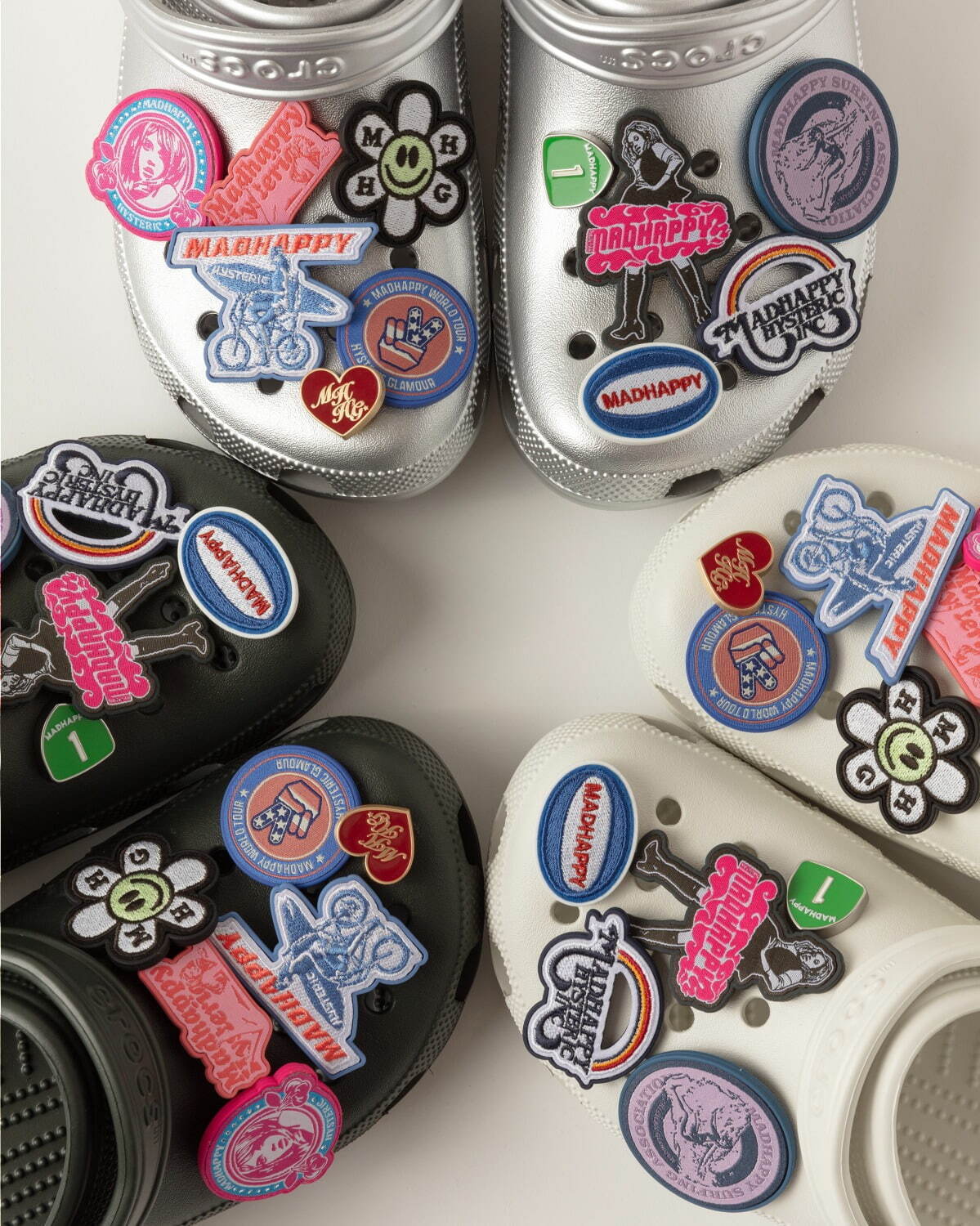 マッドハッピー×ヒステリックグラマー×クロックスのコラボサンダル