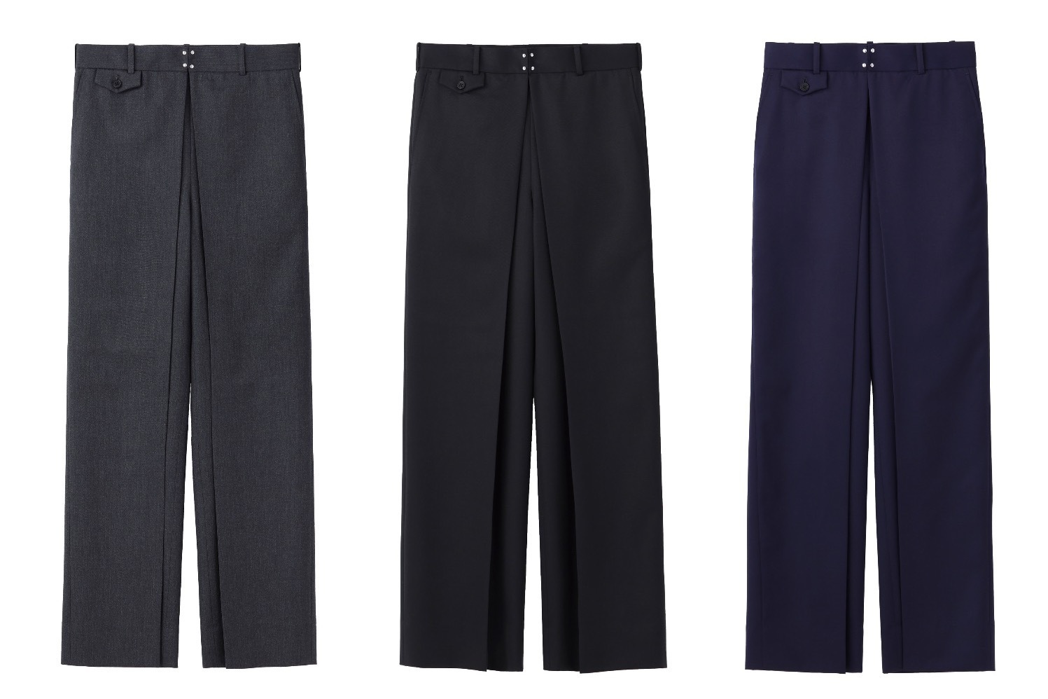 ジョン ローレンス サリバン“大胆タック”のワイドトラウザーズ、直営店