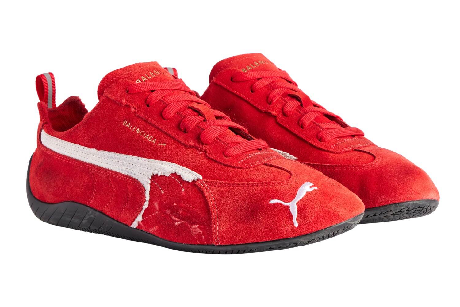 バレンシアガ×プーマ「スピードキャット」スニーカー、ヴィンテージ風