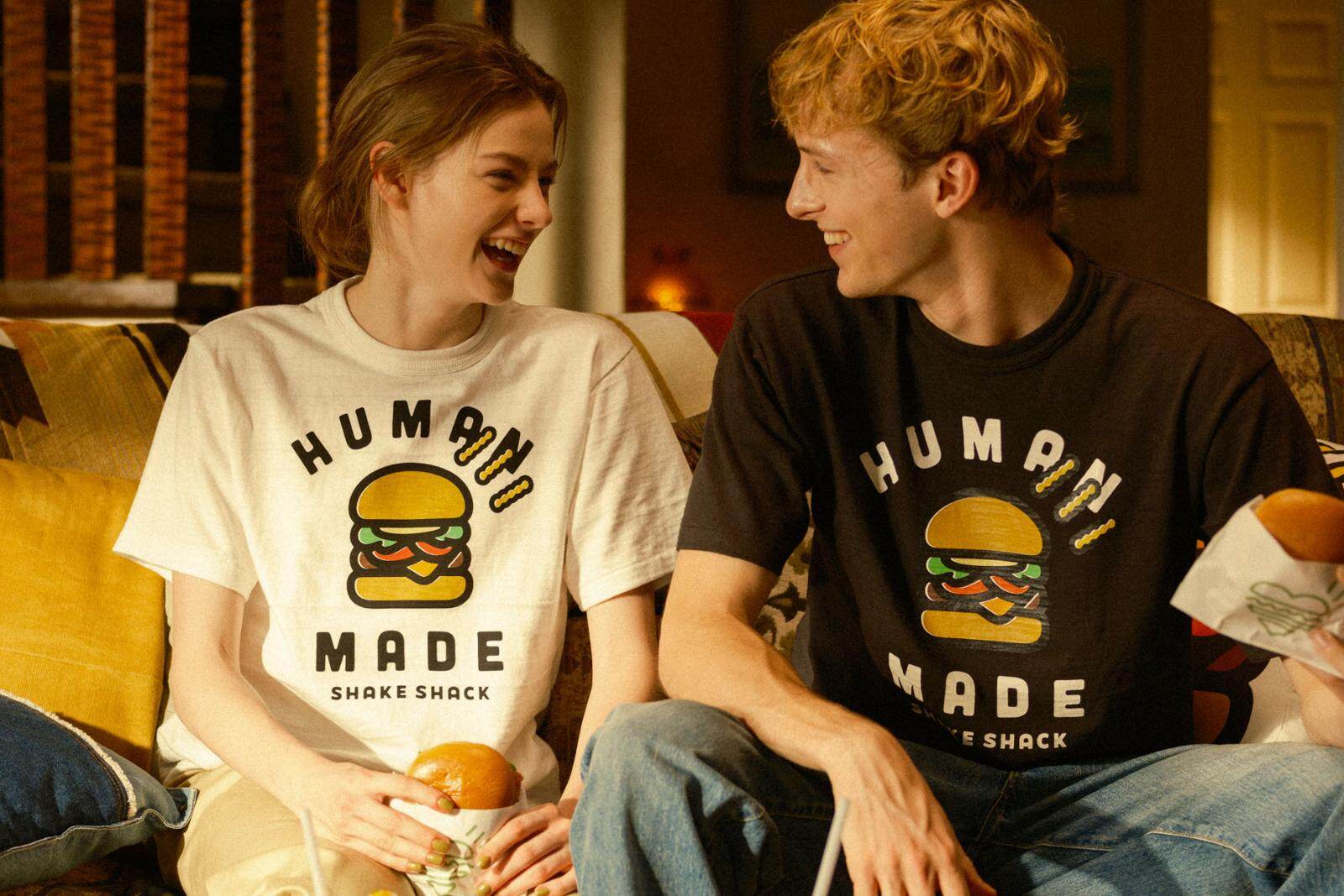 ヒューマンメイド×シェイク シャック“ハートハンバーガー”ロゴ入りT