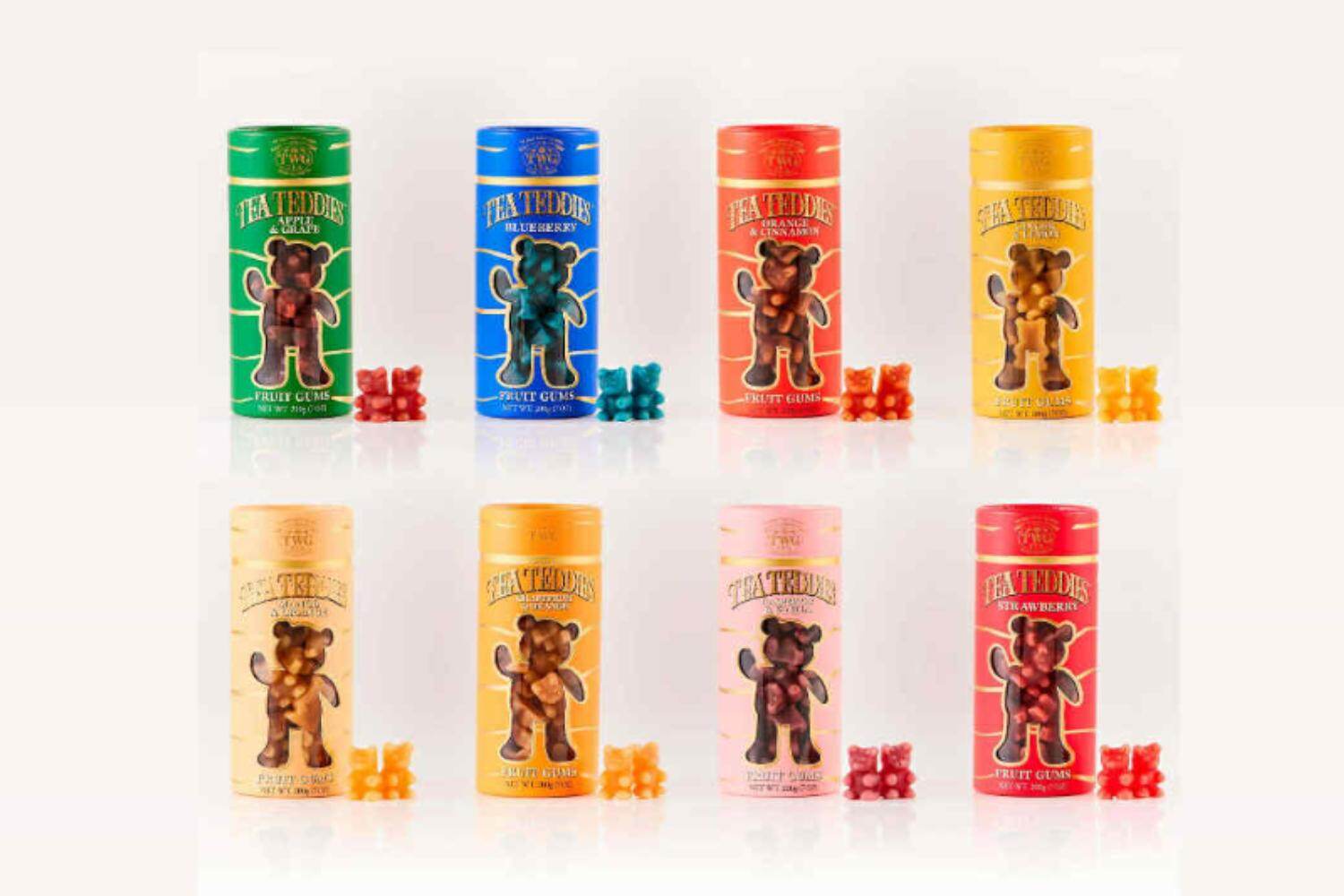 TWG Tea「テディベア型」フルーツグミ、お湯に入れると華やか“ホワイト