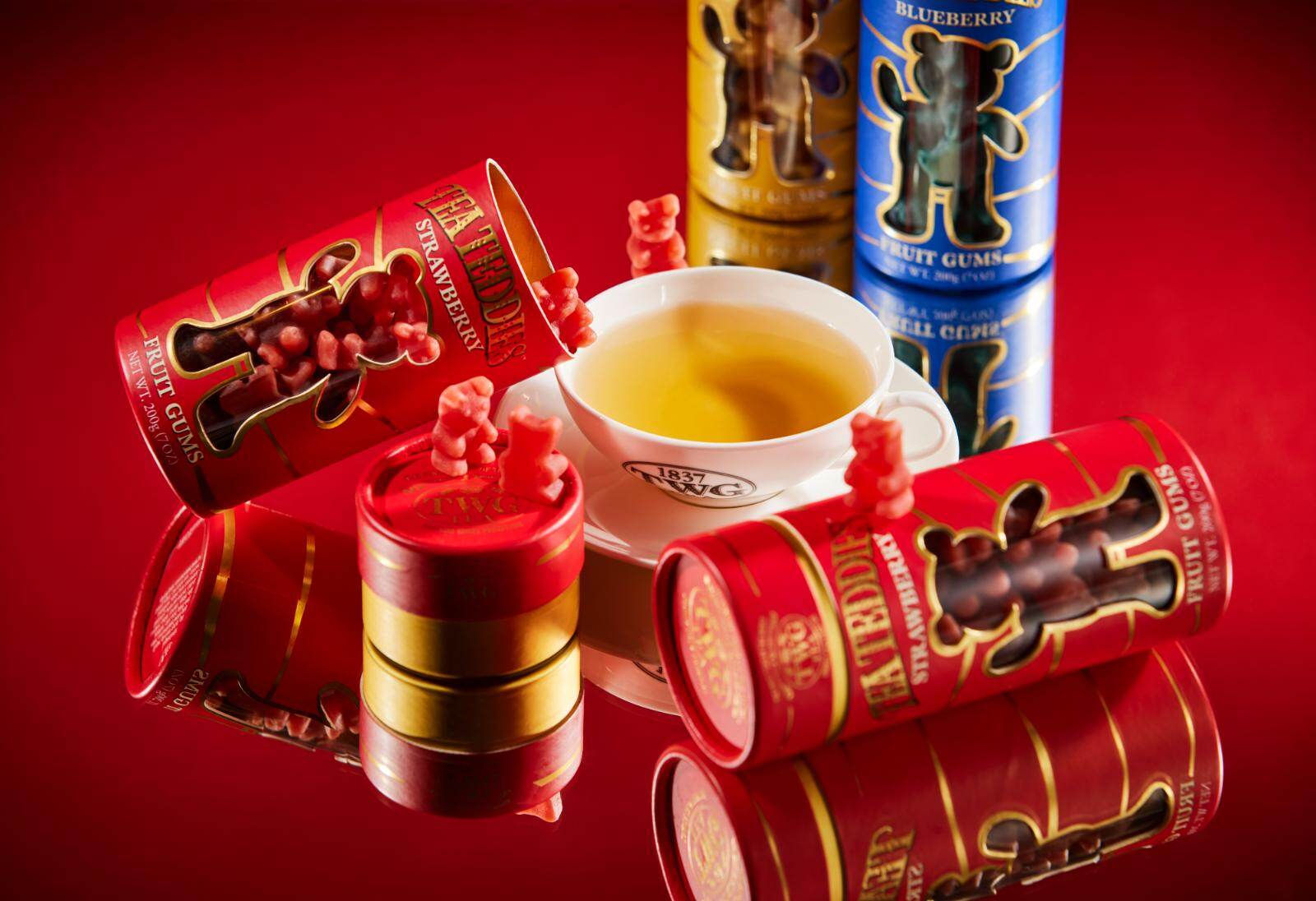 TWG Tea「テディベア型」フルーツグミ、お湯に入れると華やか“ホワイト