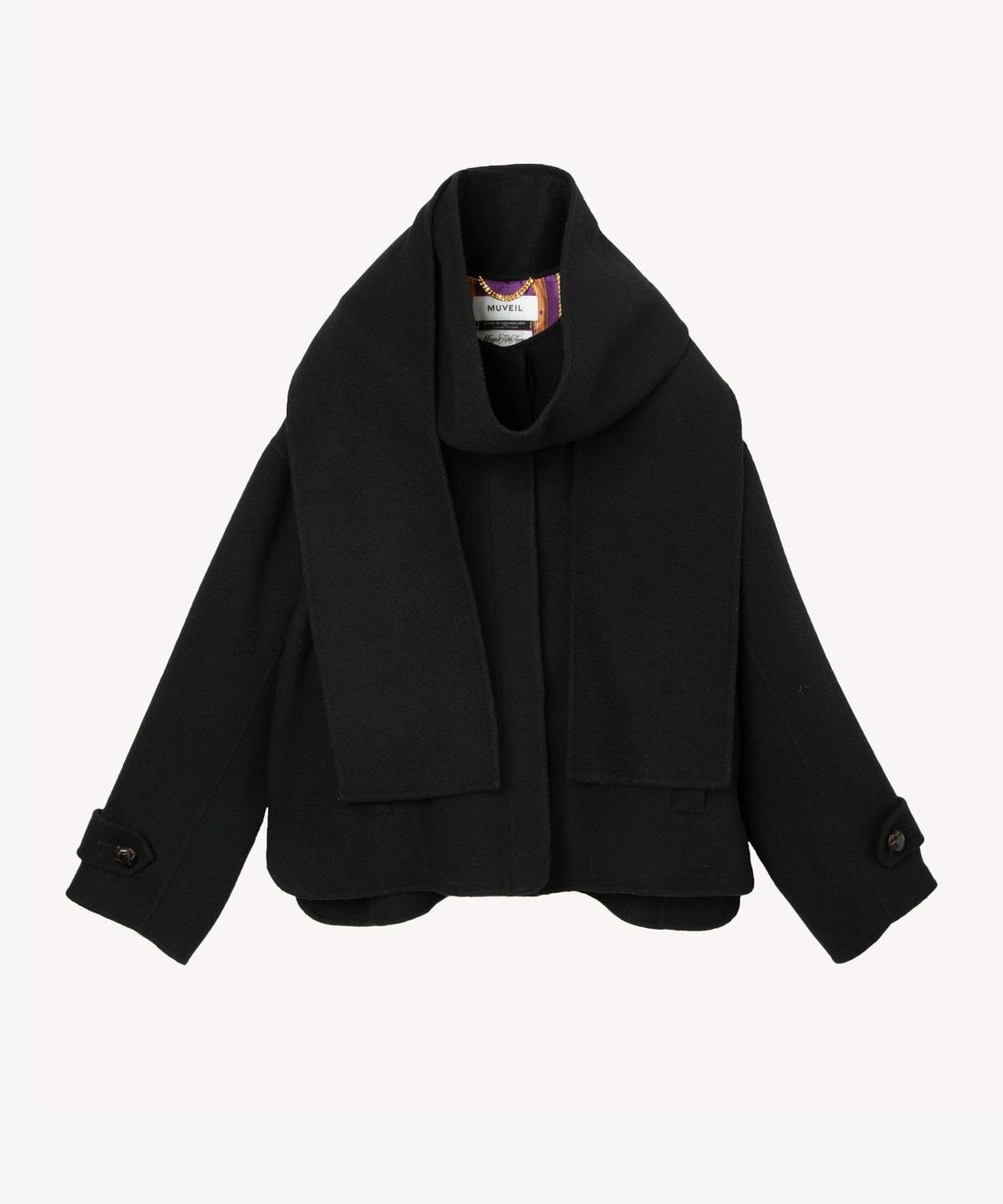 ミュベール25年秋冬、“リス”主役のスカーフ柄カーディガン＆花柄ファー