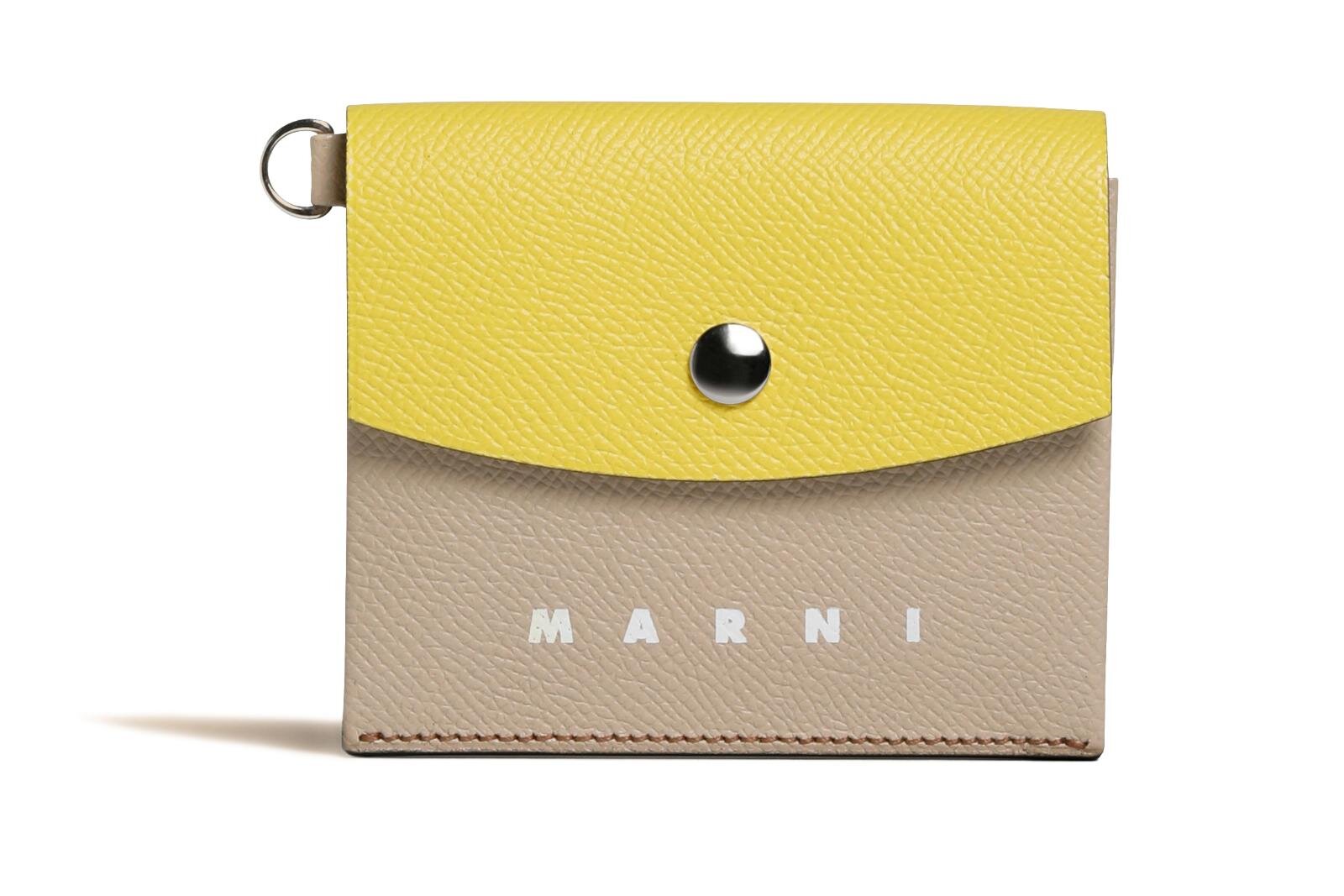 マルニ“長く愛用できる”日本製ミニ財布、ポップなツートンカラーの