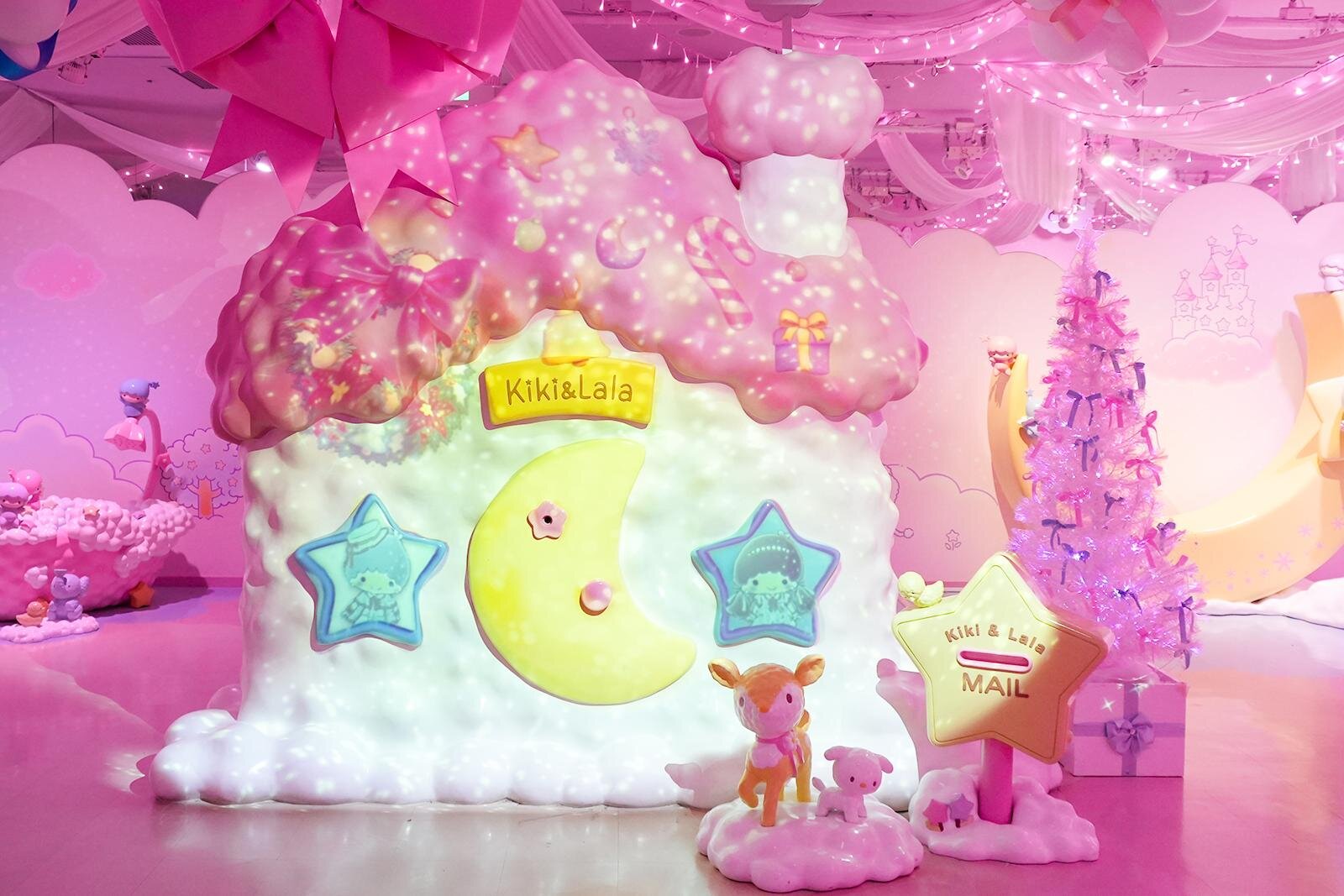 サンリオピューロランドの“キキ＆ララ”イルミネーション、無数の光が