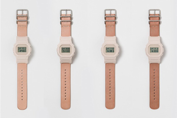 エンダースキーマ×G-SHOCK -「DW-5600」本体と牛革ベルトがともに時を