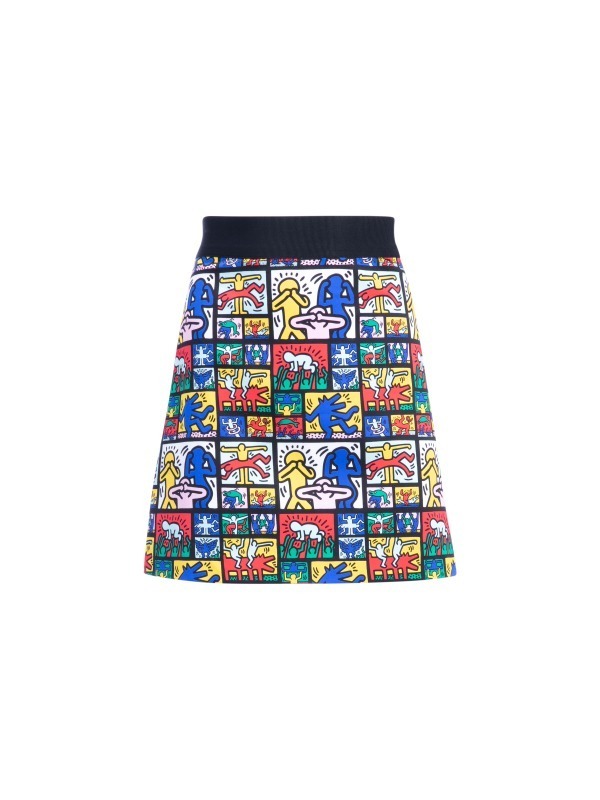 アリス アンド オリビア×キース・ヘリング、“ダンシングフィギュア”柄