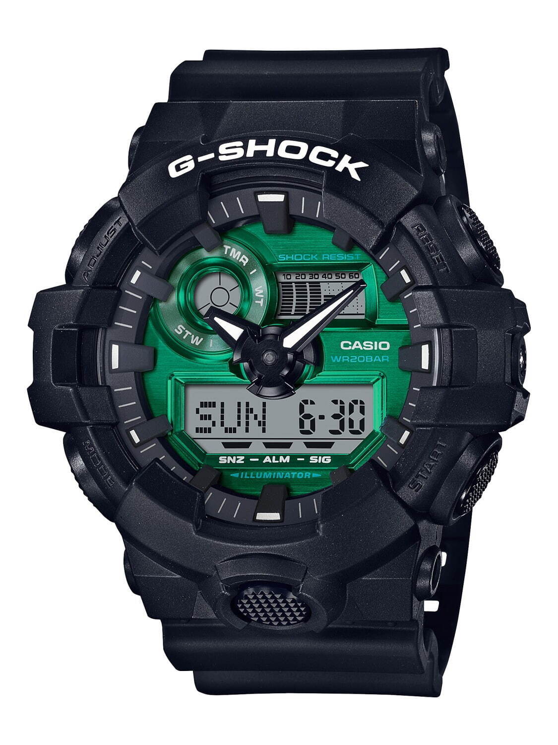 G-SHOCK“ブラック×グリーン”新作腕時計、定番「GW-B5600」など全4型で