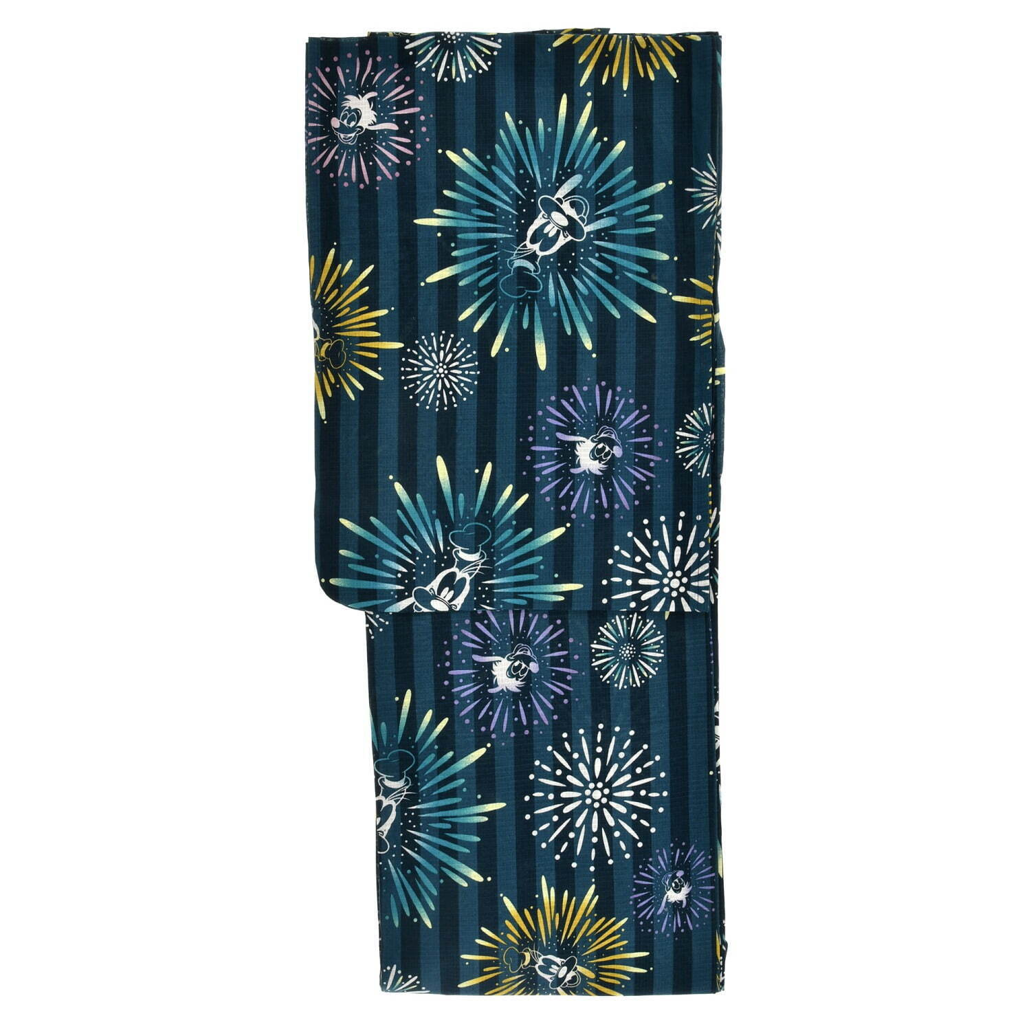 ディズニー「グーフィー＆マックス」デザイン“花火柄”浴衣＆ミッキー箔