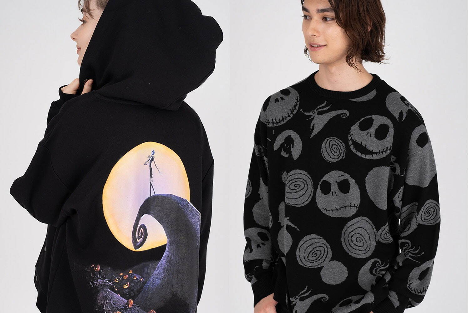 グラニフ×『ナイトメアー・ビフォア・クリスマス』満月の夜に立つ