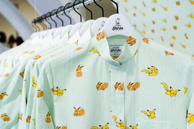 ポケモンシャツ」全151種のポケモン柄生地でオリジナルの1着作り、原宿
