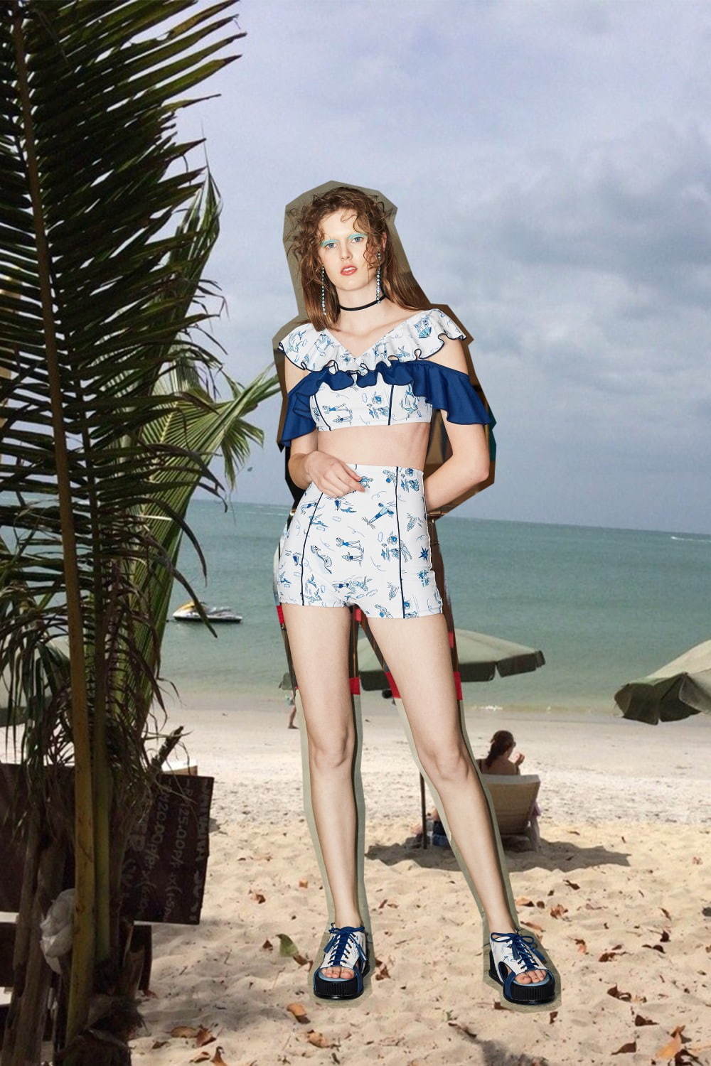 パメオポーズ新作スイムウェア、“-3キロ水着”やセーラー襟付きスイム