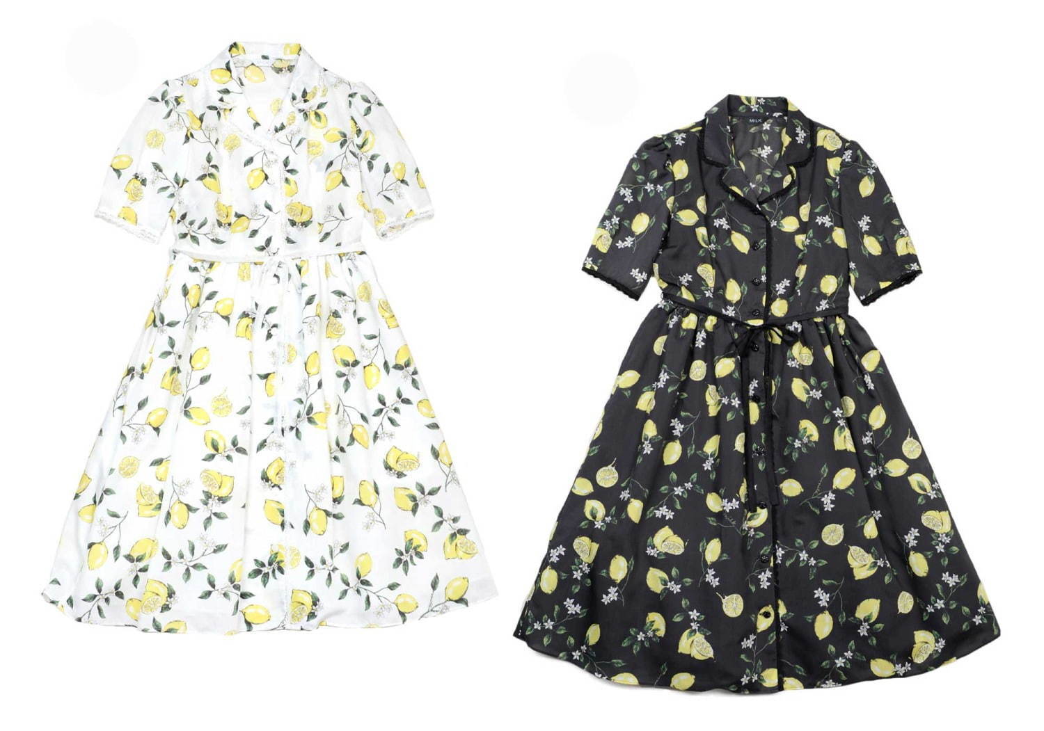 ミルク新作「ハニーレモン」ロマンティックな総柄シャツワンピやレモン