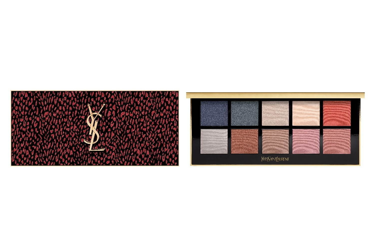 イヴ・サンローランのクリスマスコスメ2020、“レオパード柄”リップや