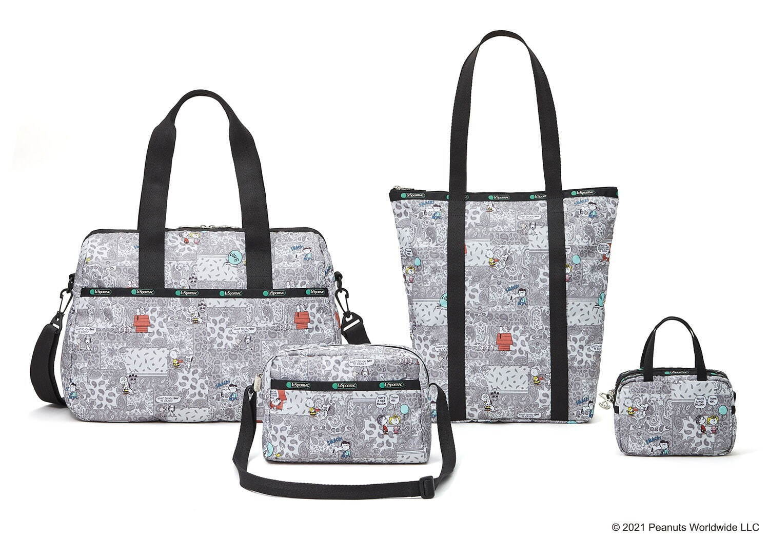 レスポートサック×ピーナッツ人気コラボ、スヌーピーの友だちのウサギ