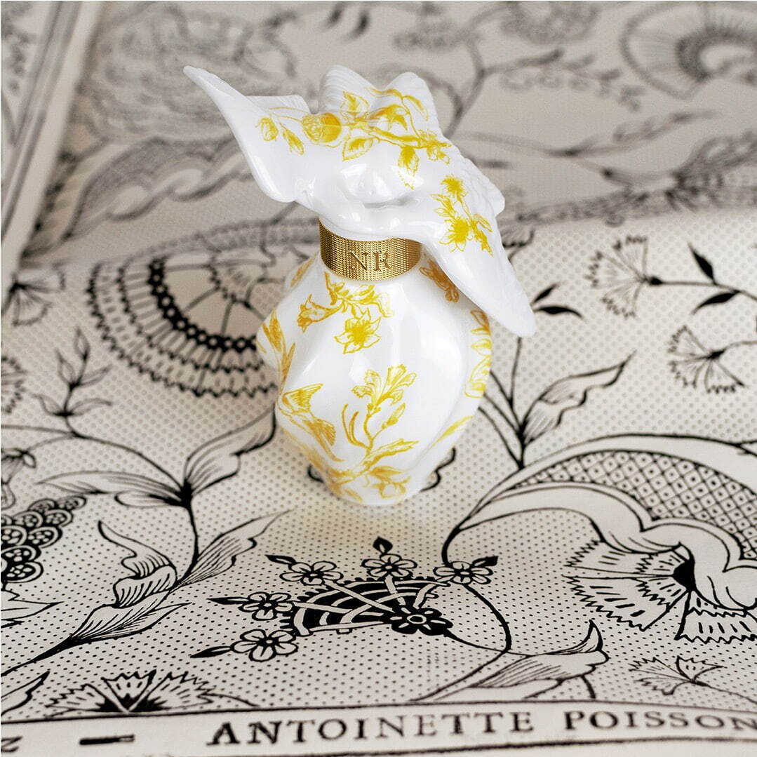 ニナ リッチの名香「レールデュタン」“羽ばたく鳩”を描いた限定香水