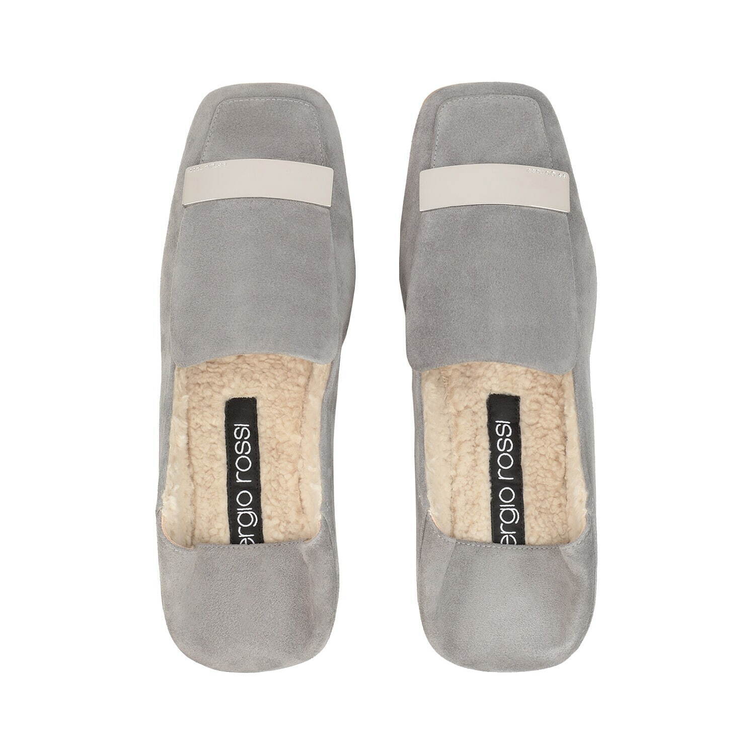 セルジオ ロッシ「sr1 スリッパ」新作、“もこもこ”インソール×スエード