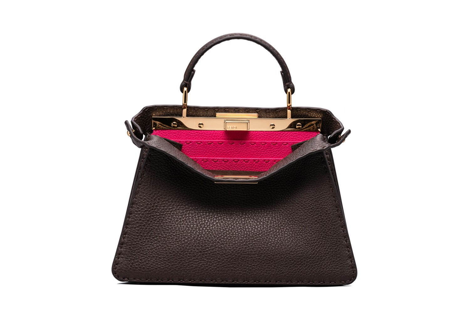 フェンディ「ピーカブー アイシーユー」限定バッグ“ピンク×ポピー”色