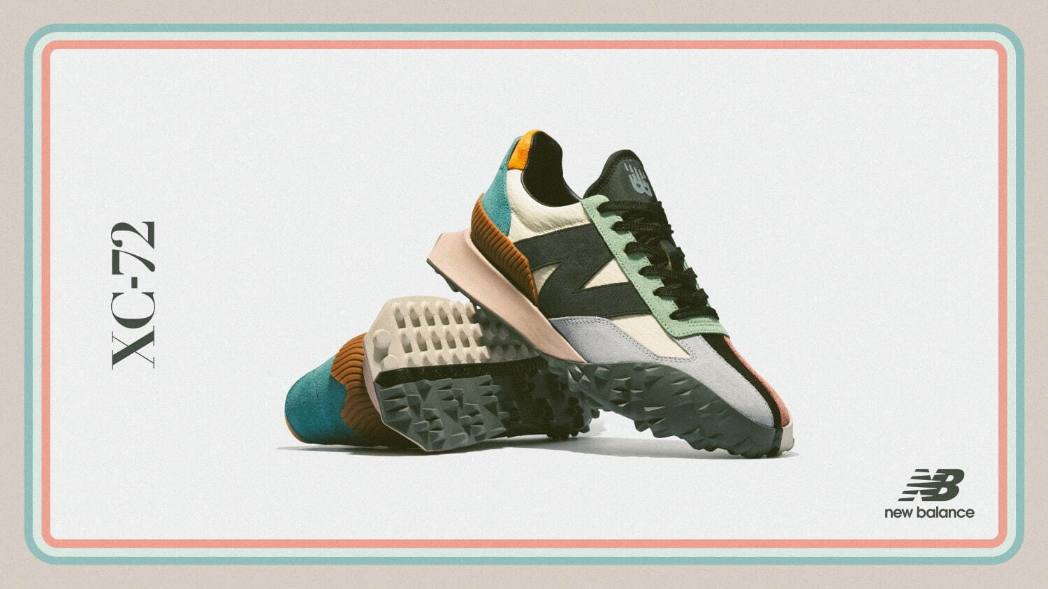 ニューバランス新スニーカー「XC-72」非対称デザインのアッパー