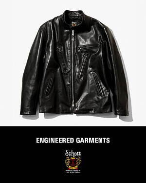エンジニアド ガーメンツ×ショットのライダースジャケット、パーツを