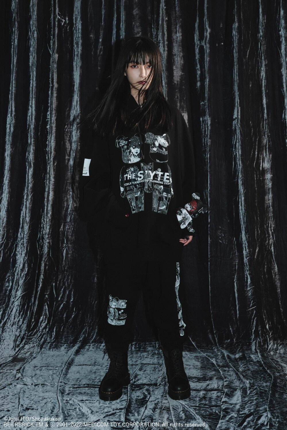 伊藤潤二のホラー漫画『うずまき』『富江』のベアブリック＆ウェア