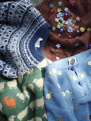 RHC ロンハーマン限定“ダサかわ”ニット、羊＆ヤギの総柄やクラシカルな