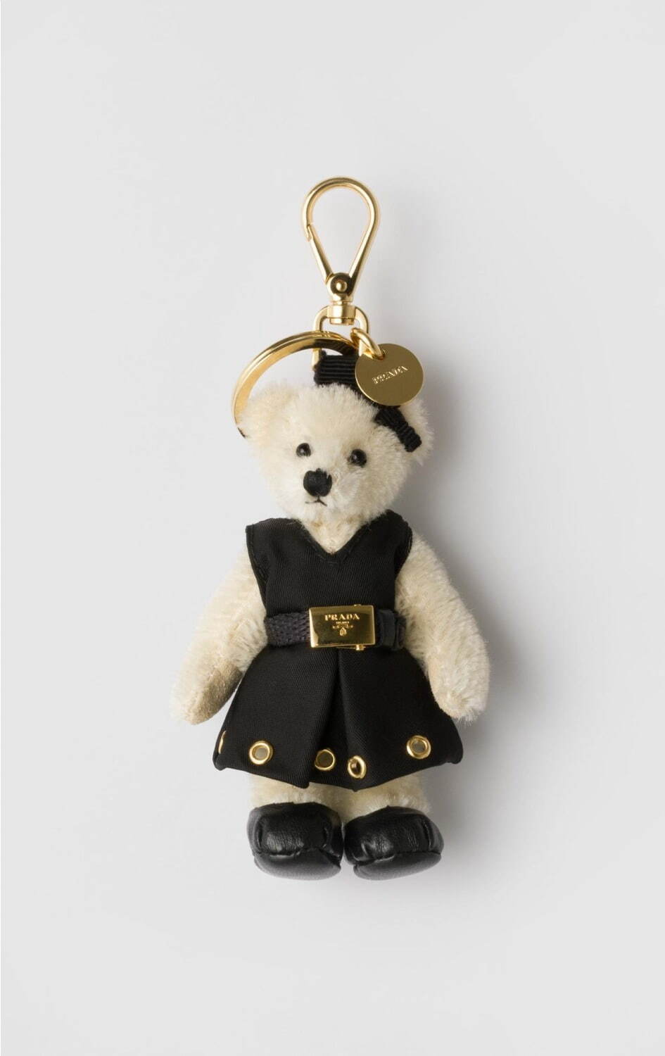 プラダ24年クリスマス、「トライアングルロゴ」輝くレディースミニ財布