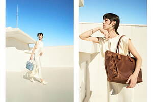 土屋鞄の「ルフープ」新作トートバッグ、高強度の軽量ナイロン×牛革の