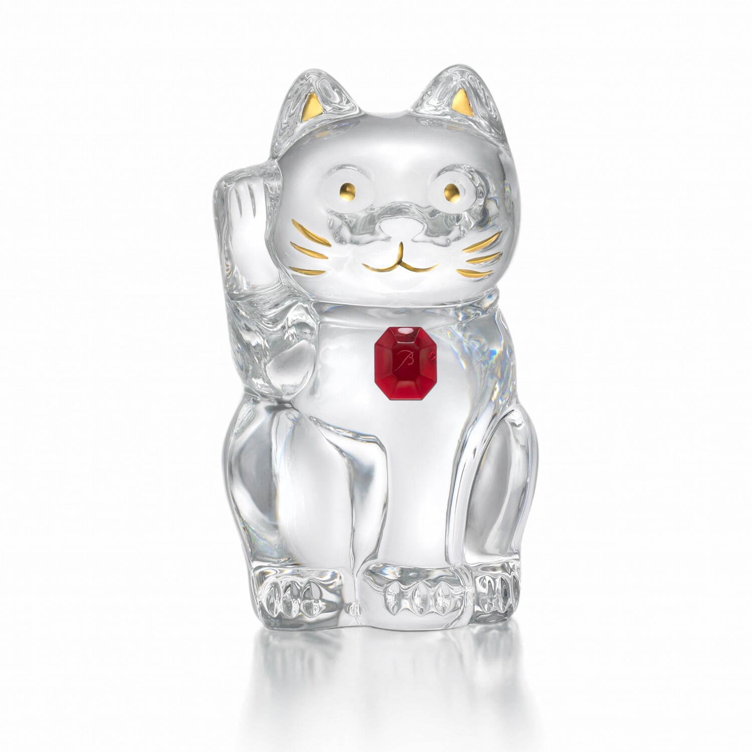 バカラ“縁起物”モチーフのクリスタルオブジェ、“幸運を運ぶ”蝶や