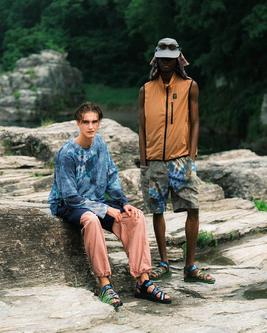 サウス2 ウエスト8×スイコック、ネペンテス限定“タイダイ柄”サンダル