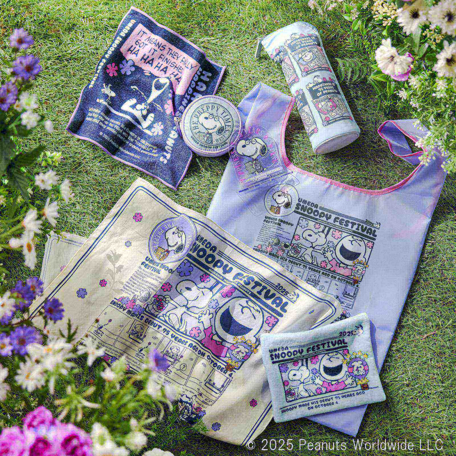 うめだスヌーピーフェスティバル2025」阪急うめだ本店で、約80ブランド