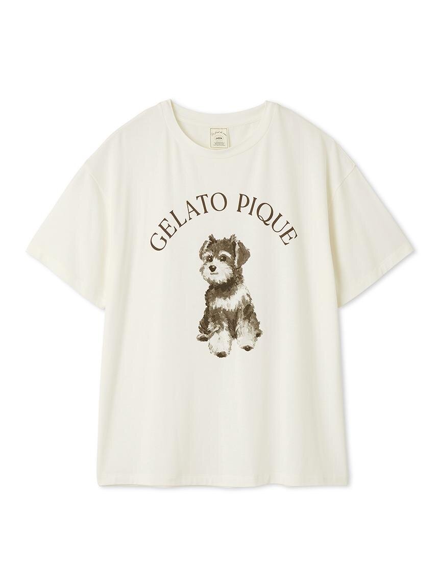 ジェラート ピケ「シュナウザー」モチーフTシャツ＆”柴犬”総柄ルーム