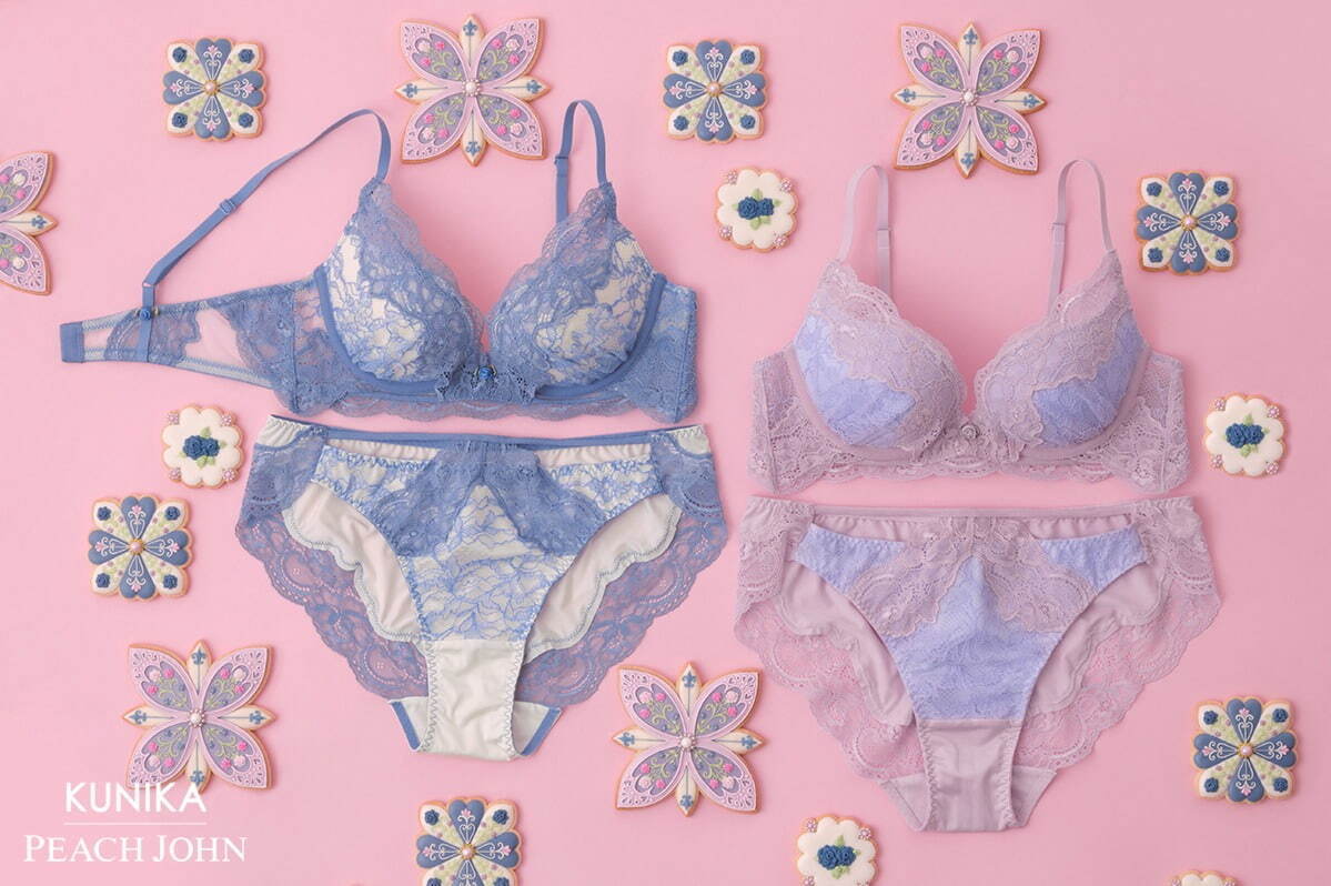 ピーチ・ジョン“青い薔薇”レースブラや花柄ルームウェア、スイーツ