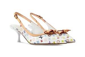 ルイ・ヴィトン×村上隆の”カラフル”モノグラム柄スニーカー、レザー