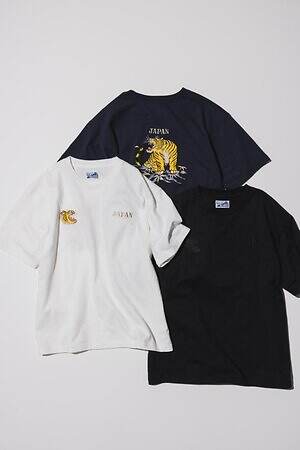 テーラー東洋×ビームス ボーイのスカジャン、背中の“虎”刺繍を50％縮小