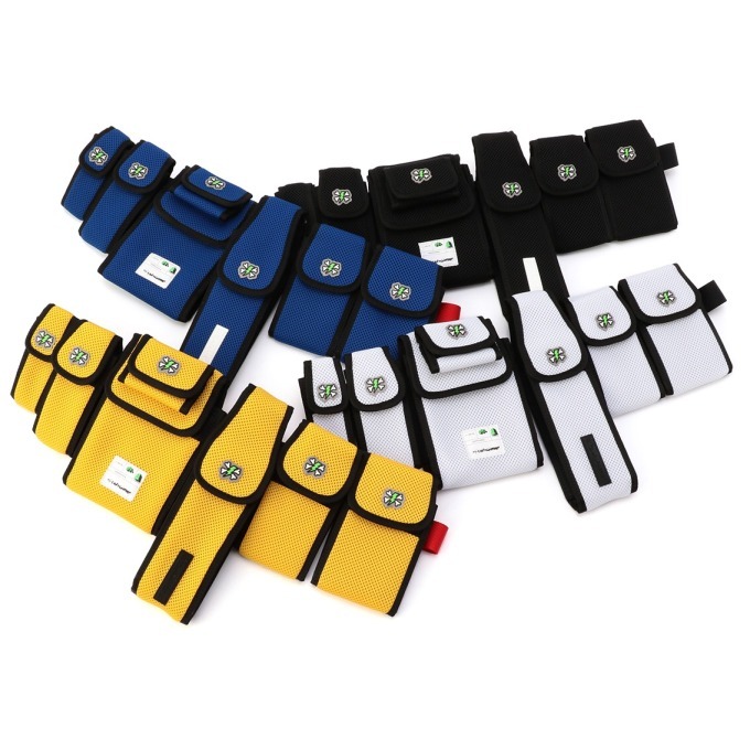 アンダーカバー×フルビーケーのコラボウエストバッグ、6つのポケットが