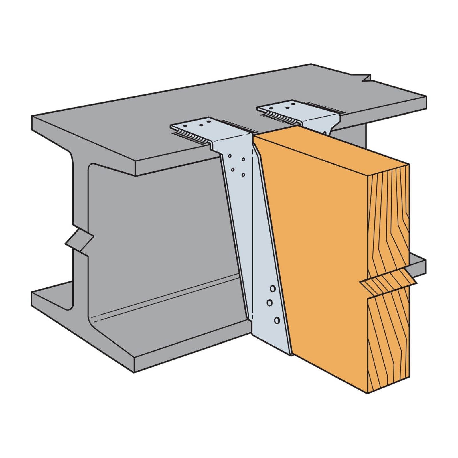 Simpson Strong-Tie LB210AZ 2x10 Top Flange Joist Hanger - Zmax