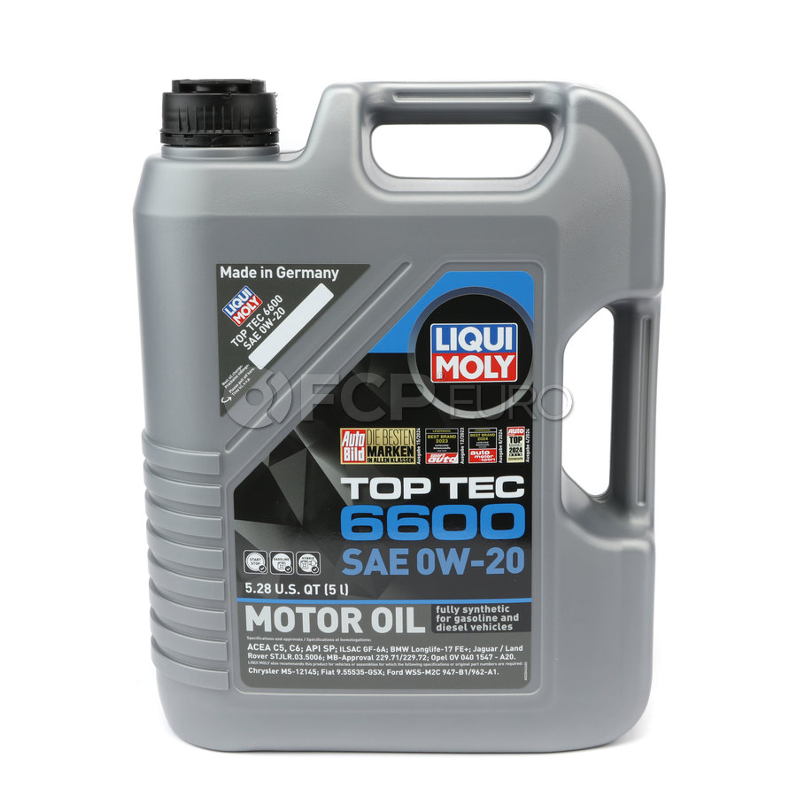0W20 Top Tec 6600 Engine Oil (5 Liters) - Liqui Moly LM22046 | FCP