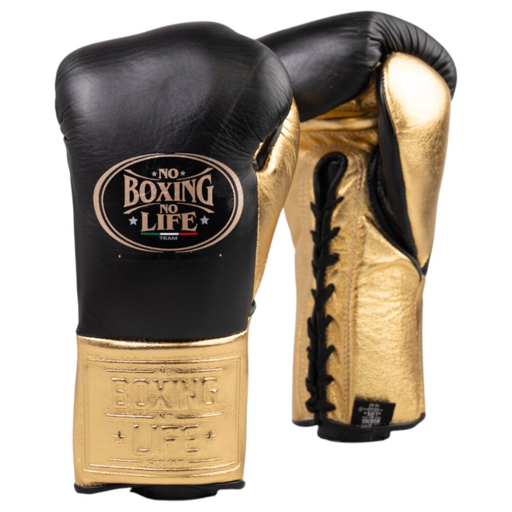 NO BOXING NO LIFE ボクシンググローブ 8ozブラック/ゴールド No