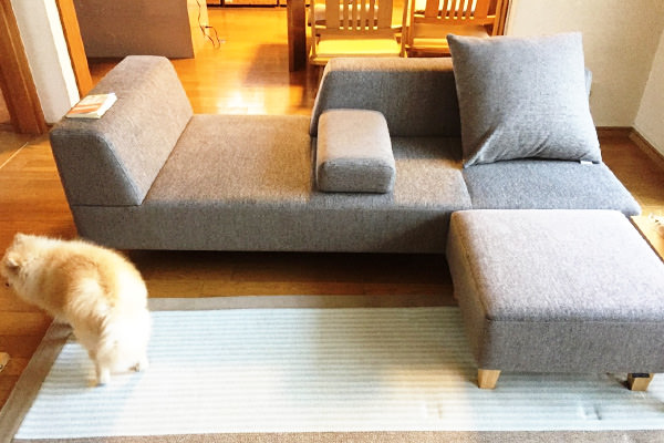 PIVO 3人掛け + PIVO スツール | お客様の声 | ソファ専門店FLANNEL SOFA