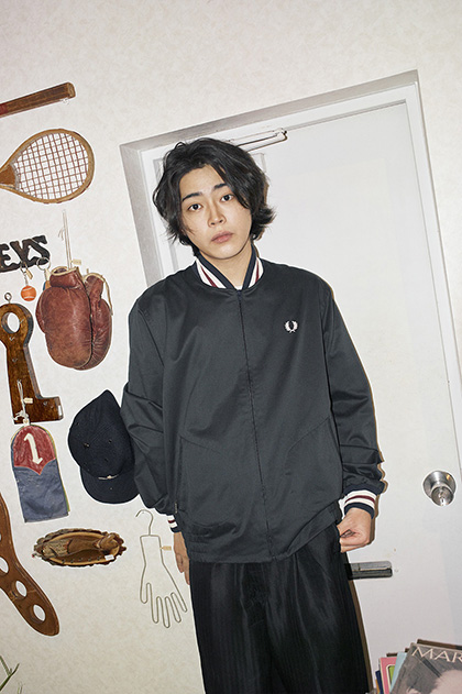 Twill Tennis Bomber Jacket(S 608：NAVY): | FRED PERRY JAPAN