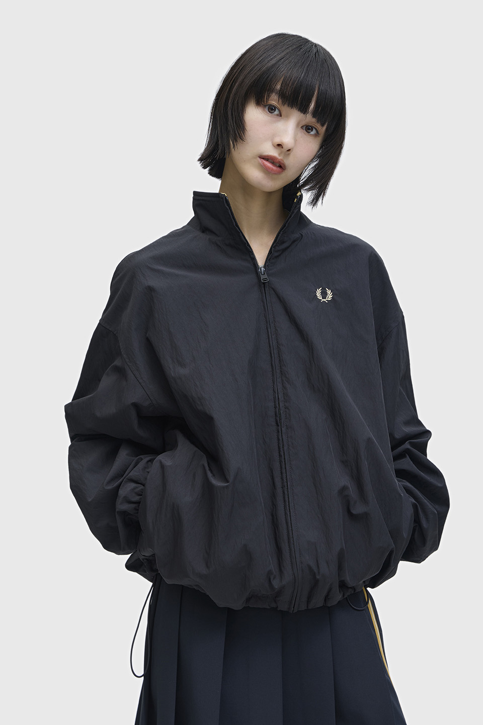Zip Through Jacket(8 90A：BLACK / CHAMPAGNE): | FRED PERRY JAPAN